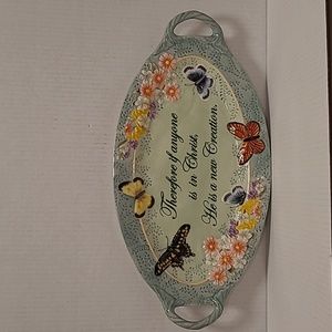 Gracefull Flight Butterflies Platter